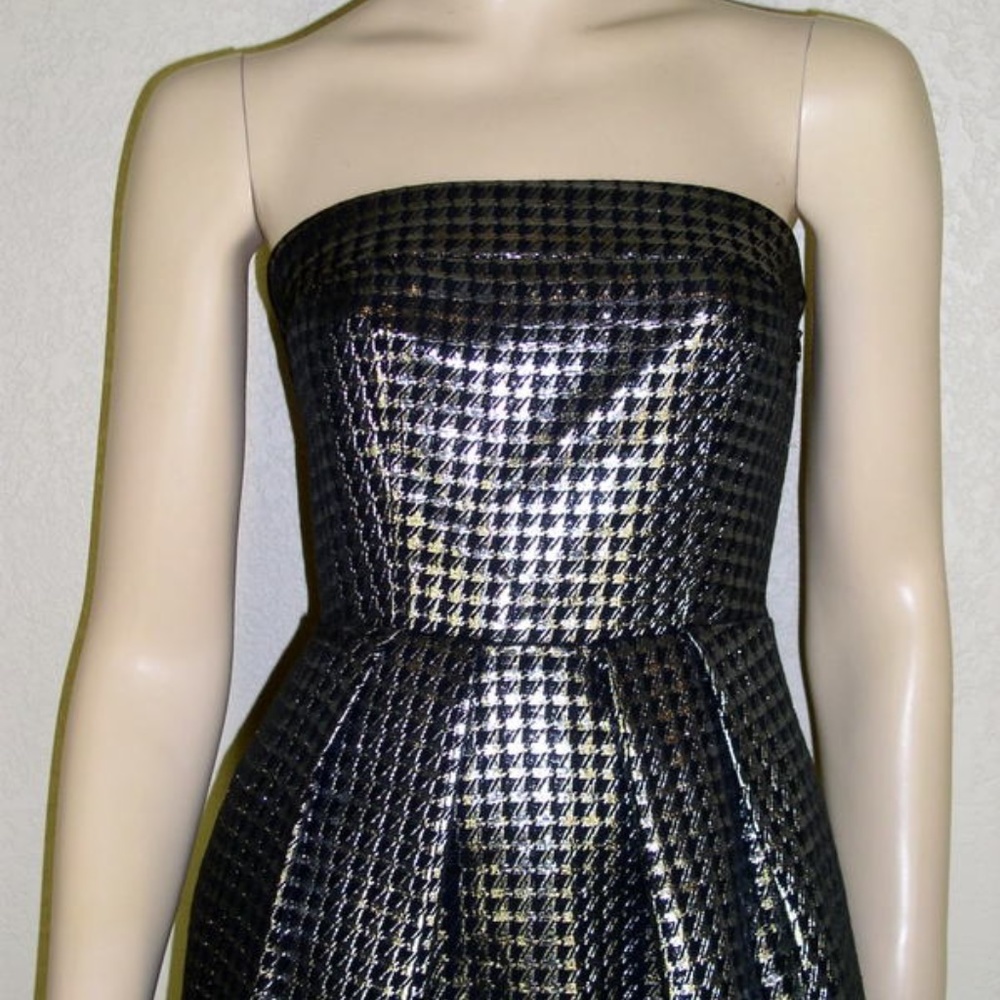 QMack NWT Strapless Metallic Dress